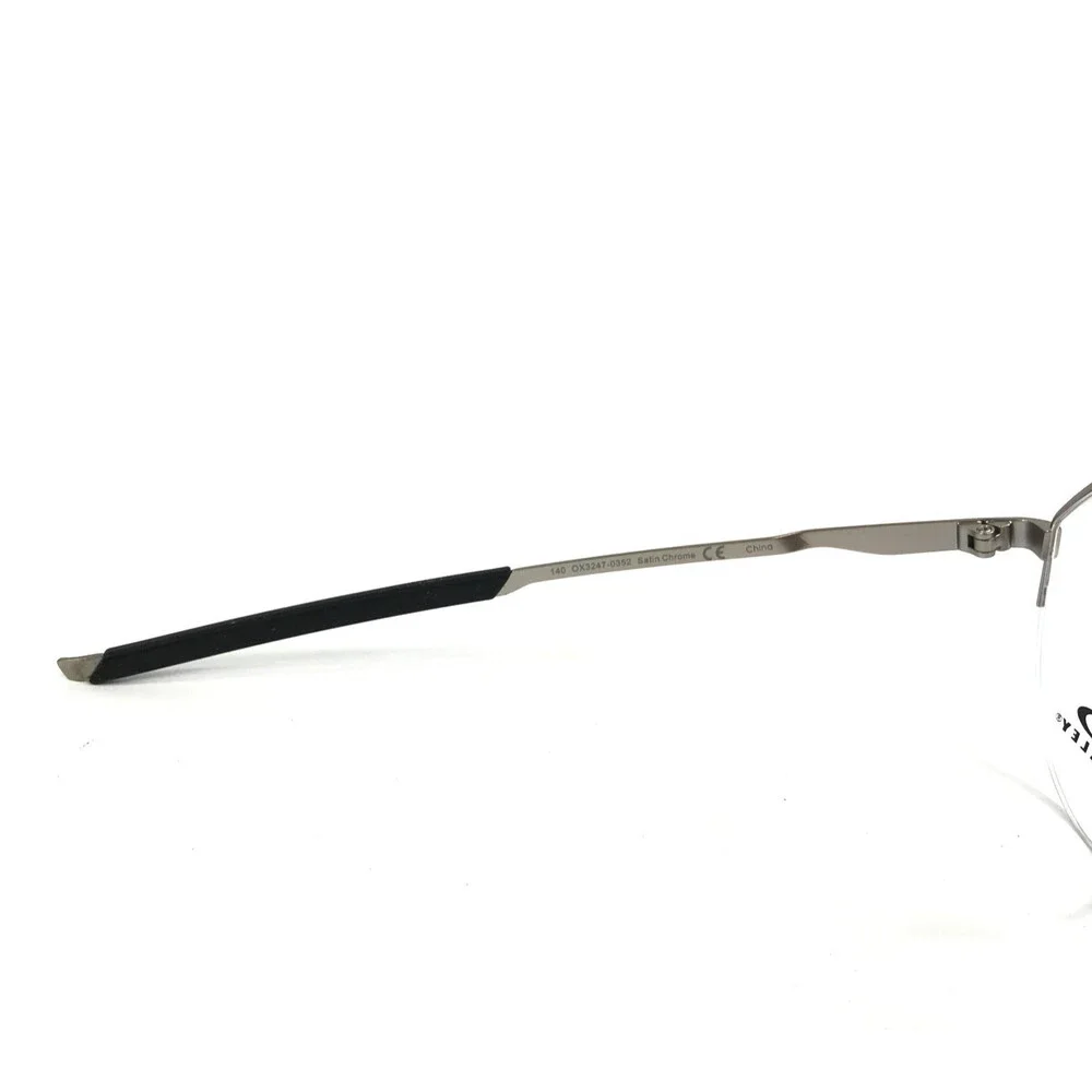 Oakley Eyeglasses Frames Inner Foil OX3247-0352 Satin Chrome Half Rim 52-17-140